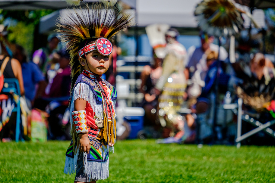 Youngster at a BC Pow Wow, photo by Barbara Cameron Pix, Pro Photographer
