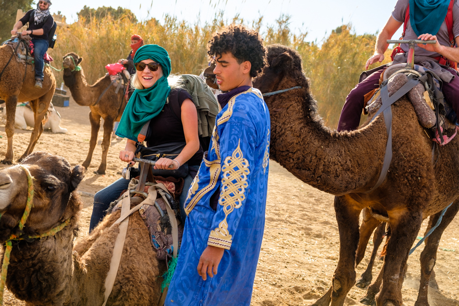 Tourist on camel in Morocco | Barbara Cameron Pix | Food & Travel Photographer