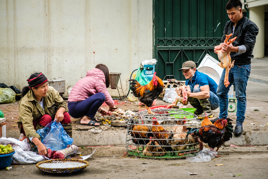 Street market vendor, Hanoi, Vietnam | Barbara Cameron Pix | Food & Travel Photographer