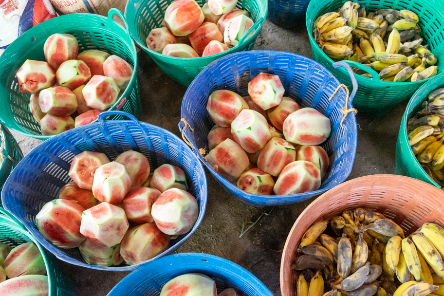 Baskets of elephant food| Barbara Cameron Pix | Food & Travel Photographer